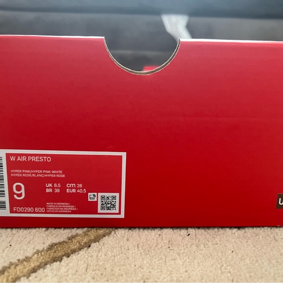 Nike Womens air presto running shoes hot pink size 8 - Picture 8 of 9